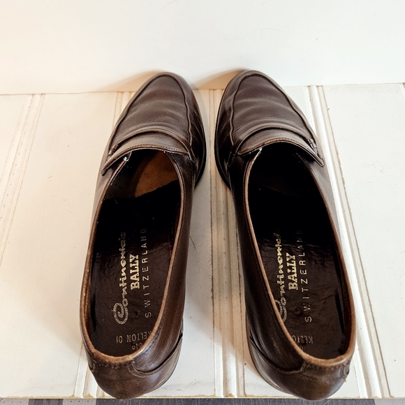 Bally Kelton Brown Leather Loafers Men’s Size 10 Slip On Dress Shoes Switzerland - Picture 8 of 14